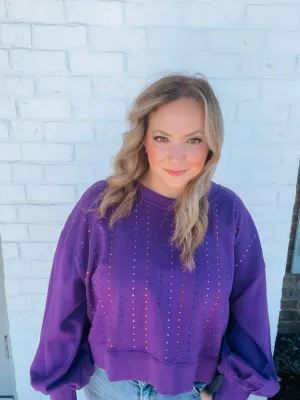 Mardi Rhinestone Sweater