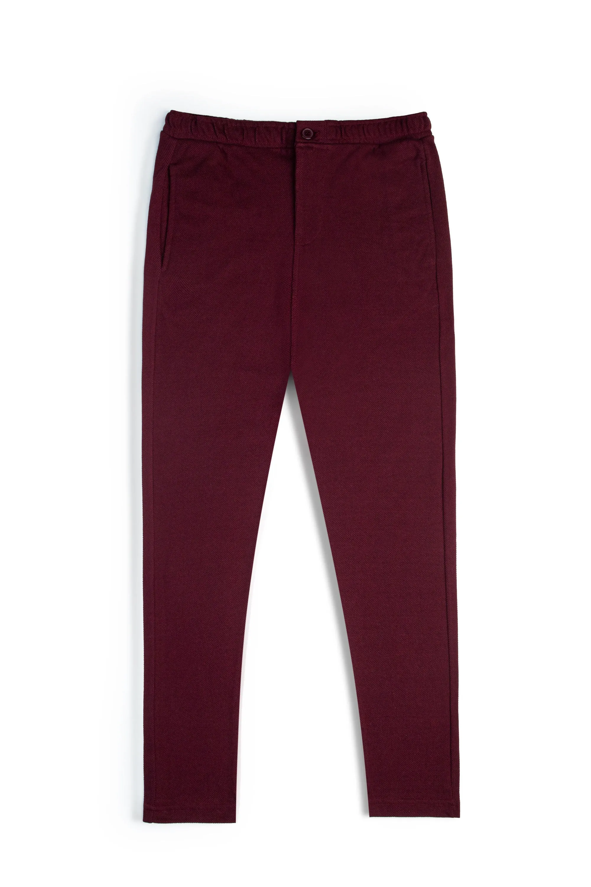 Maroon Terry Trousers