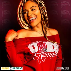 Maryland Eastern Shore | UMES | FANCY ALUMNI Maroon Ladies Off the Shoulders (Z)