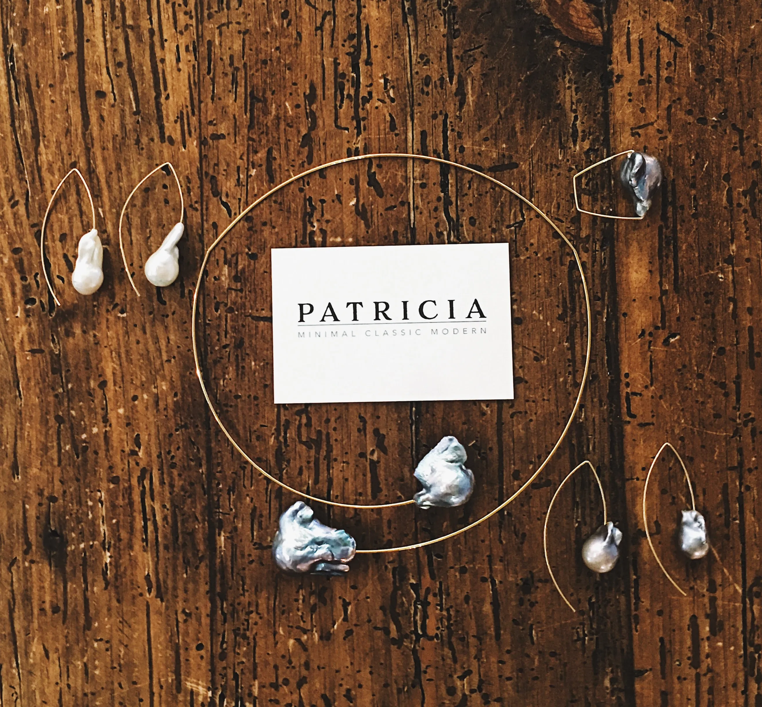 Melissa McArthur Grey Freshwater Pearl and Gold Neck Collar