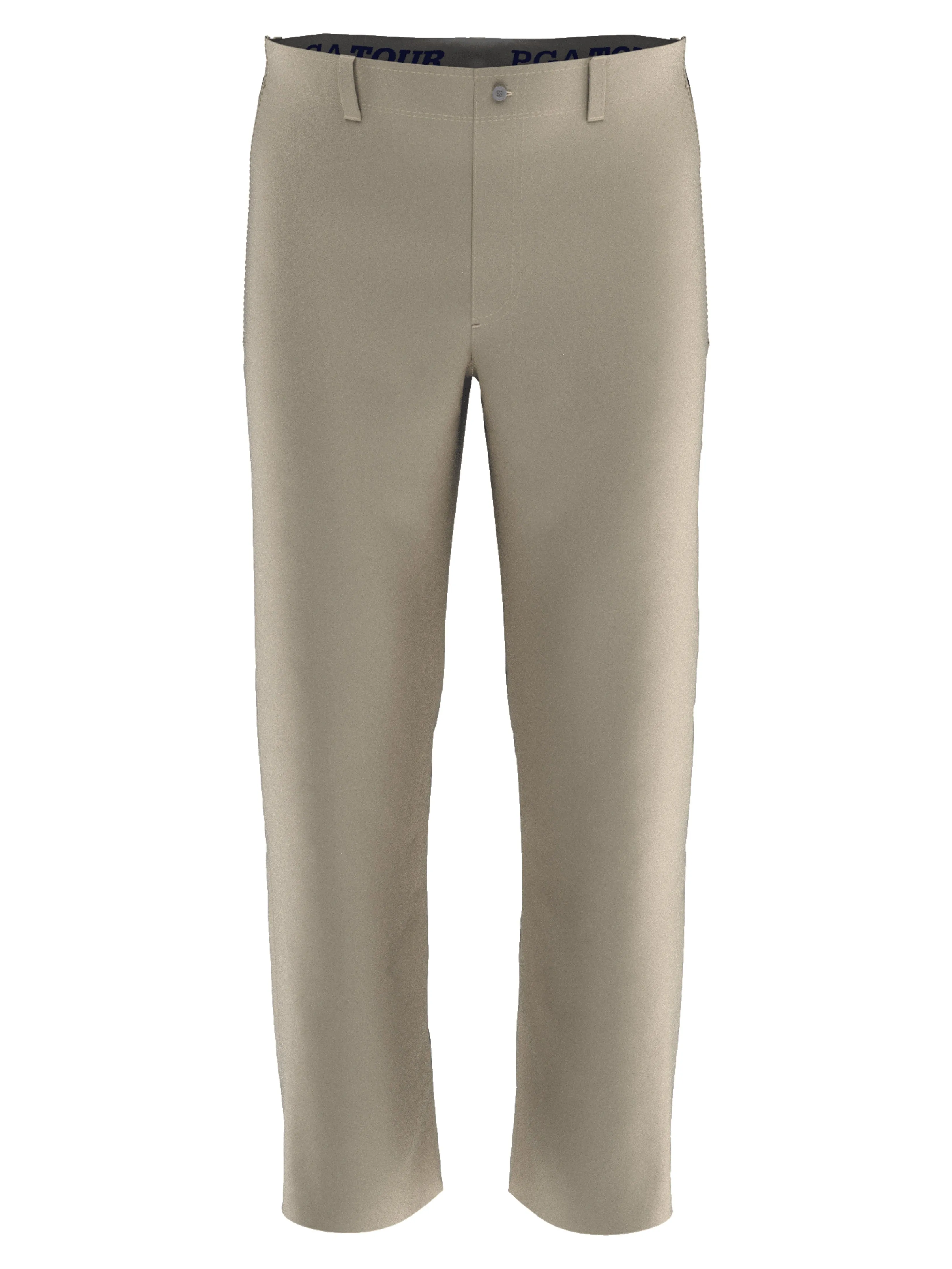 Men's Flat Front Active Waistband Golf Pant - Light Gray