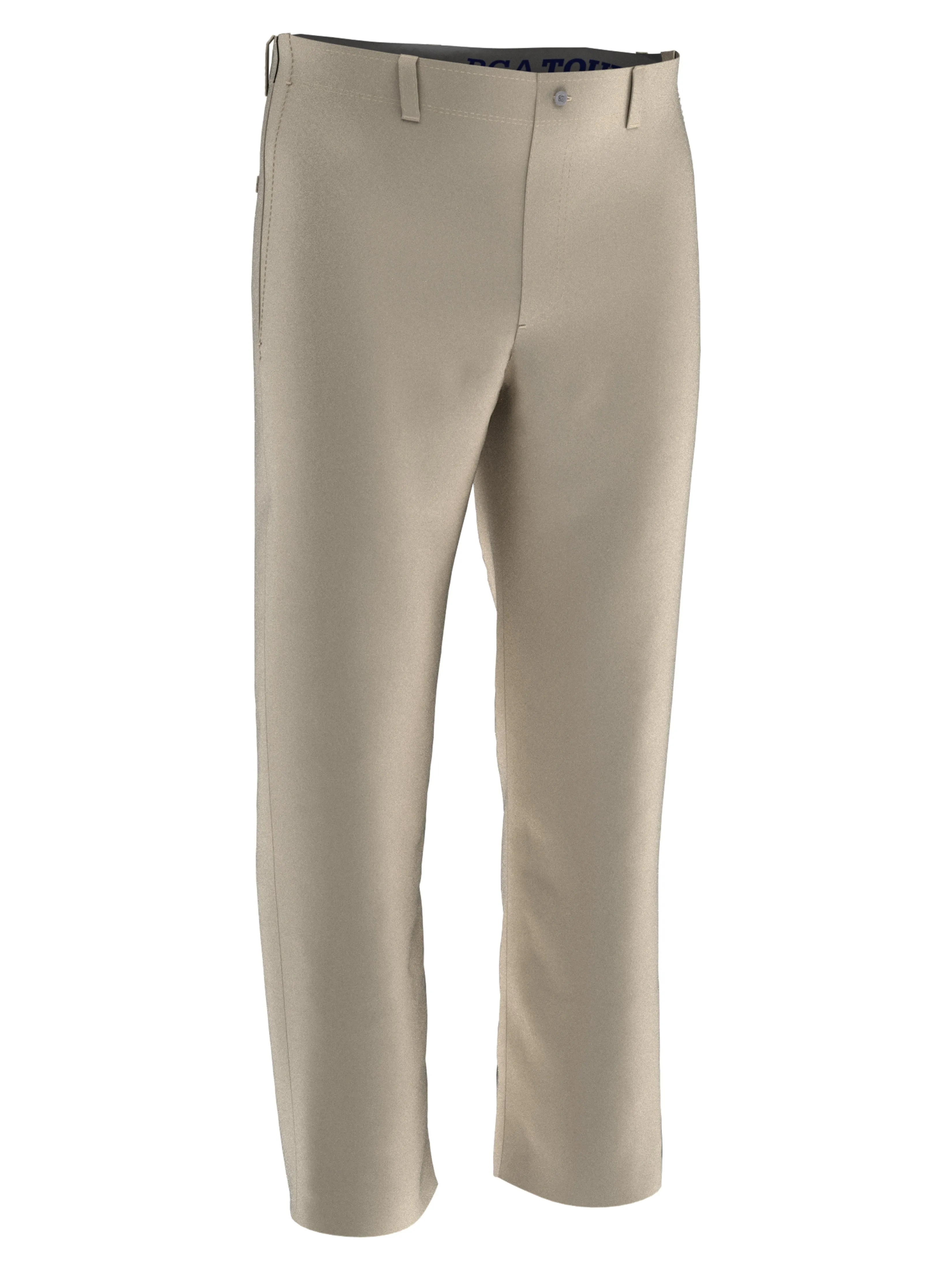 Men's Flat Front Active Waistband Golf Pant - Light Gray