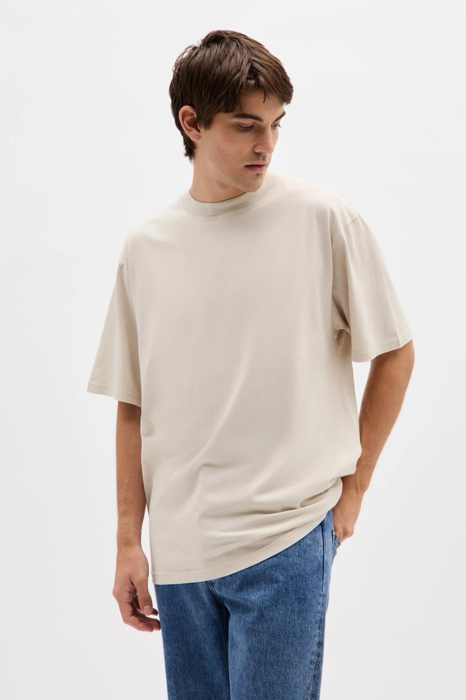 Mens Oversized Tee Limestone