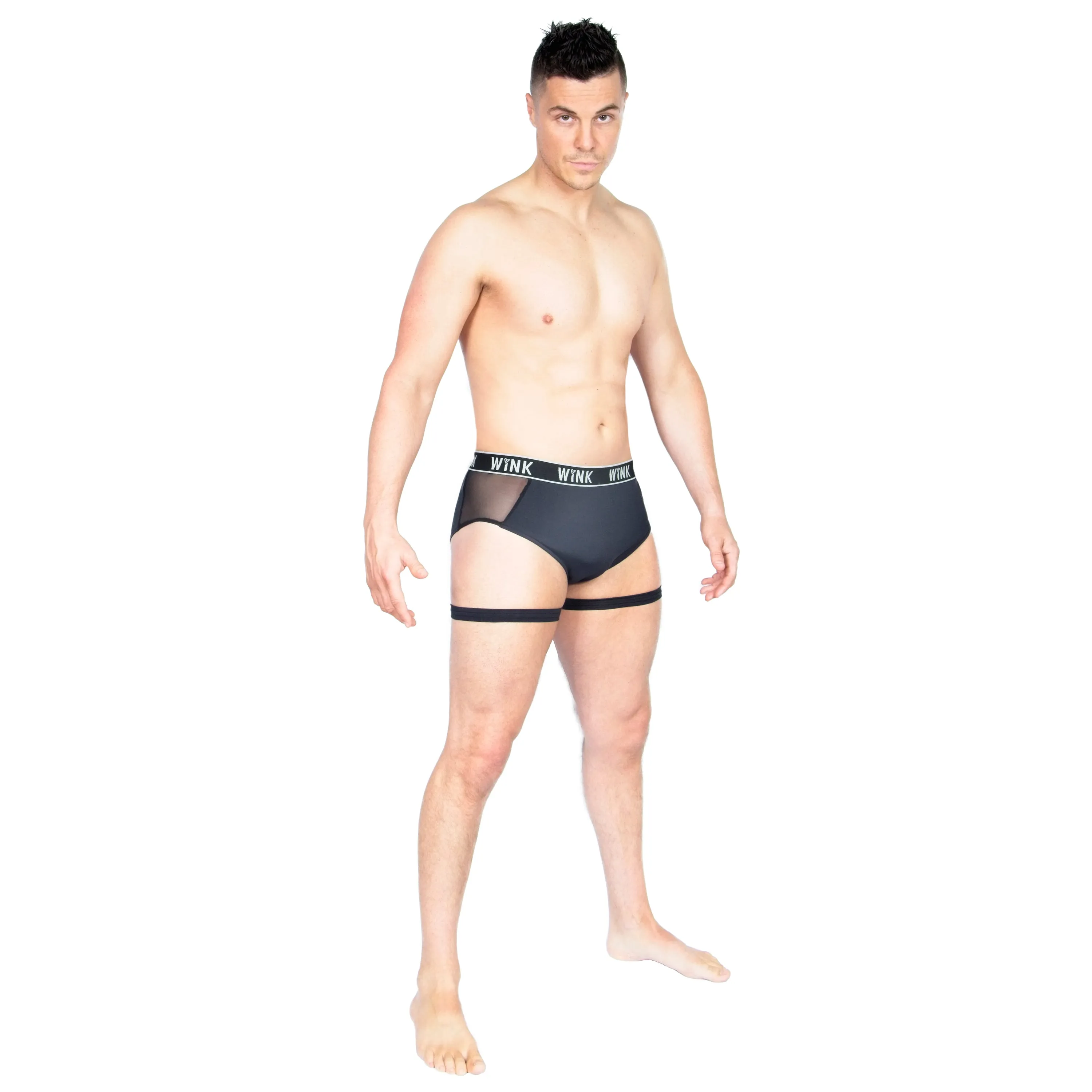Men's Zeus Garter Shorts - Black