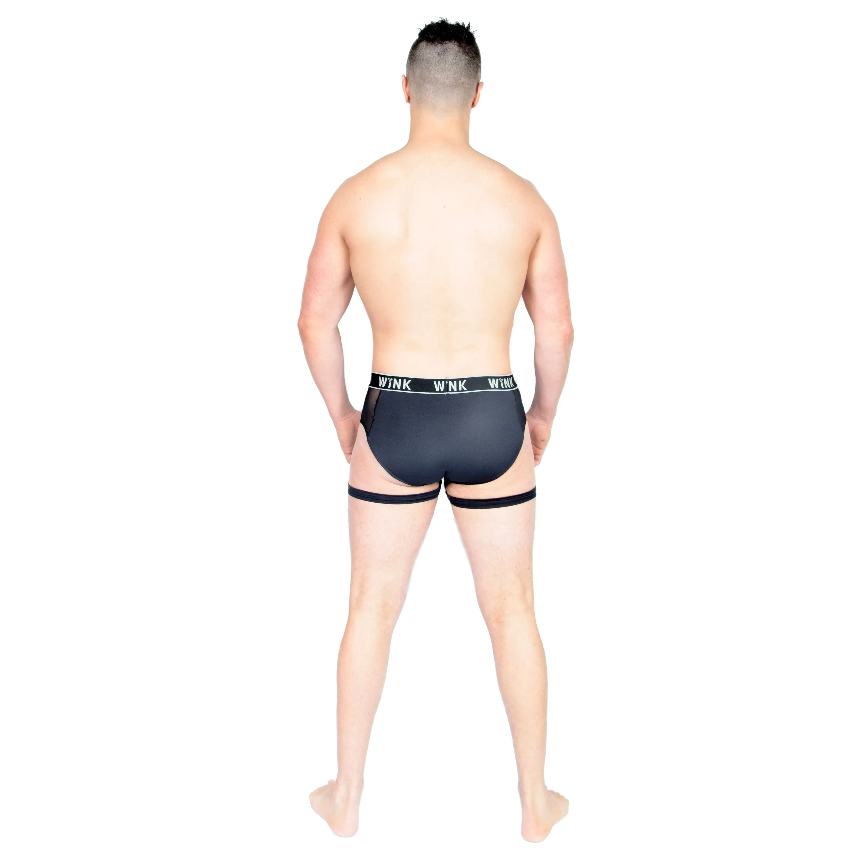 Men's Zeus Garter Shorts - Black