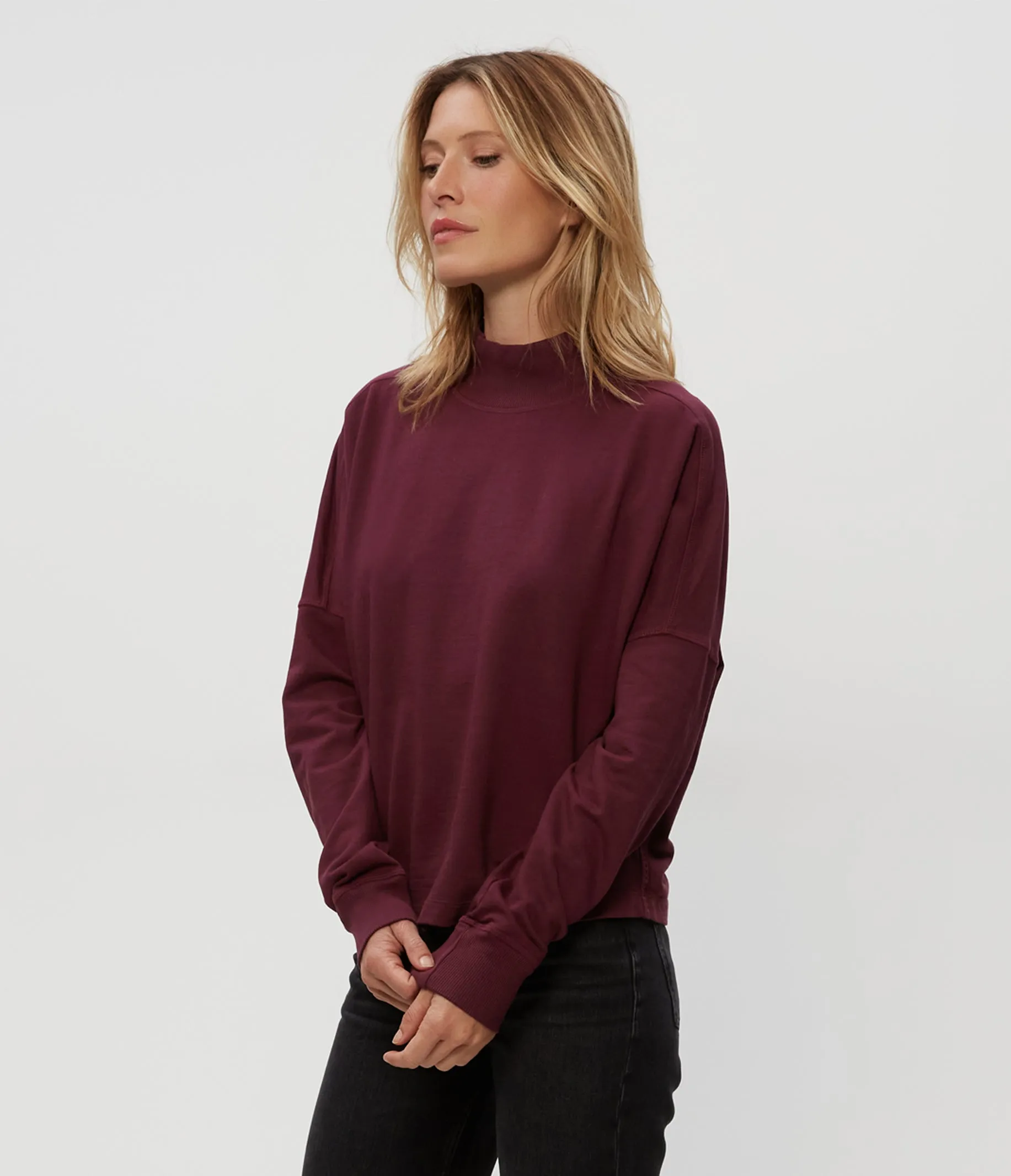 Mila Mock Neck Sweatshirt