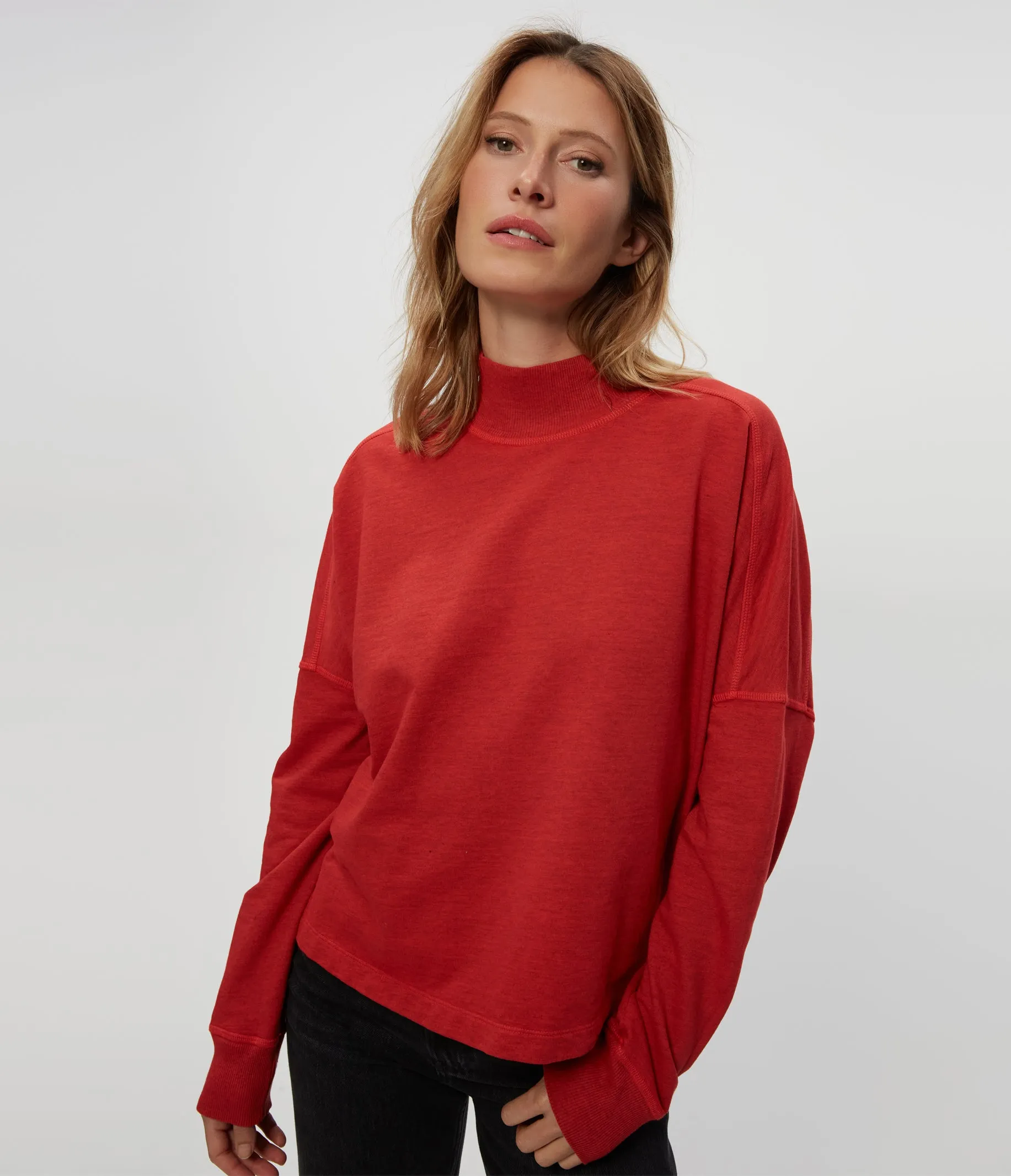 Mila Mock Neck Sweatshirt