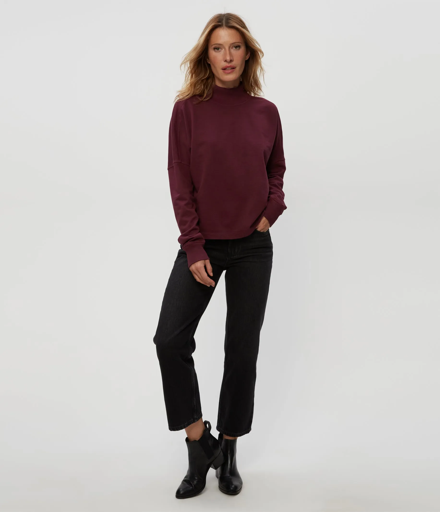 Mila Mock Neck Sweatshirt