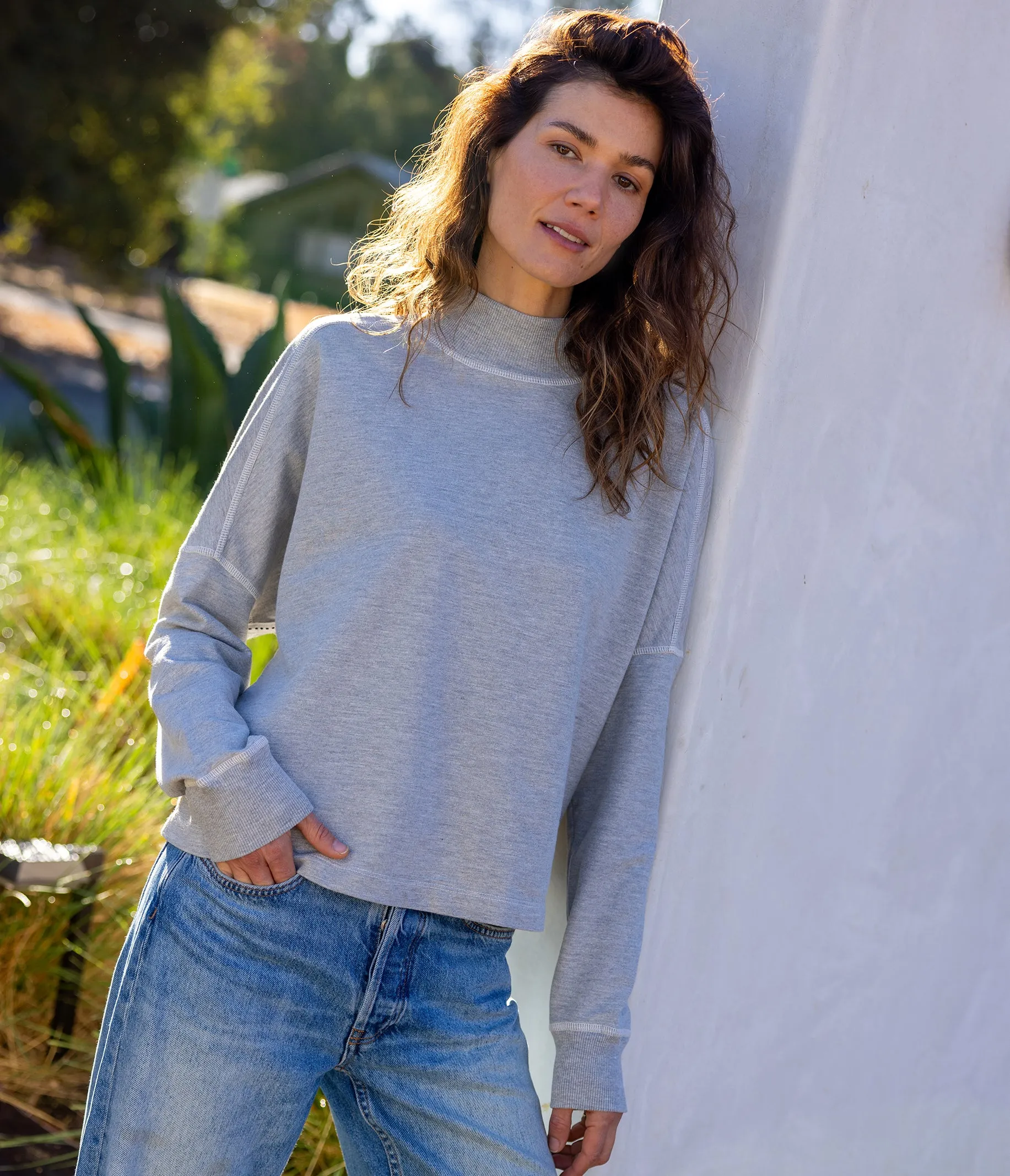 Mila Mock Neck Sweatshirt
