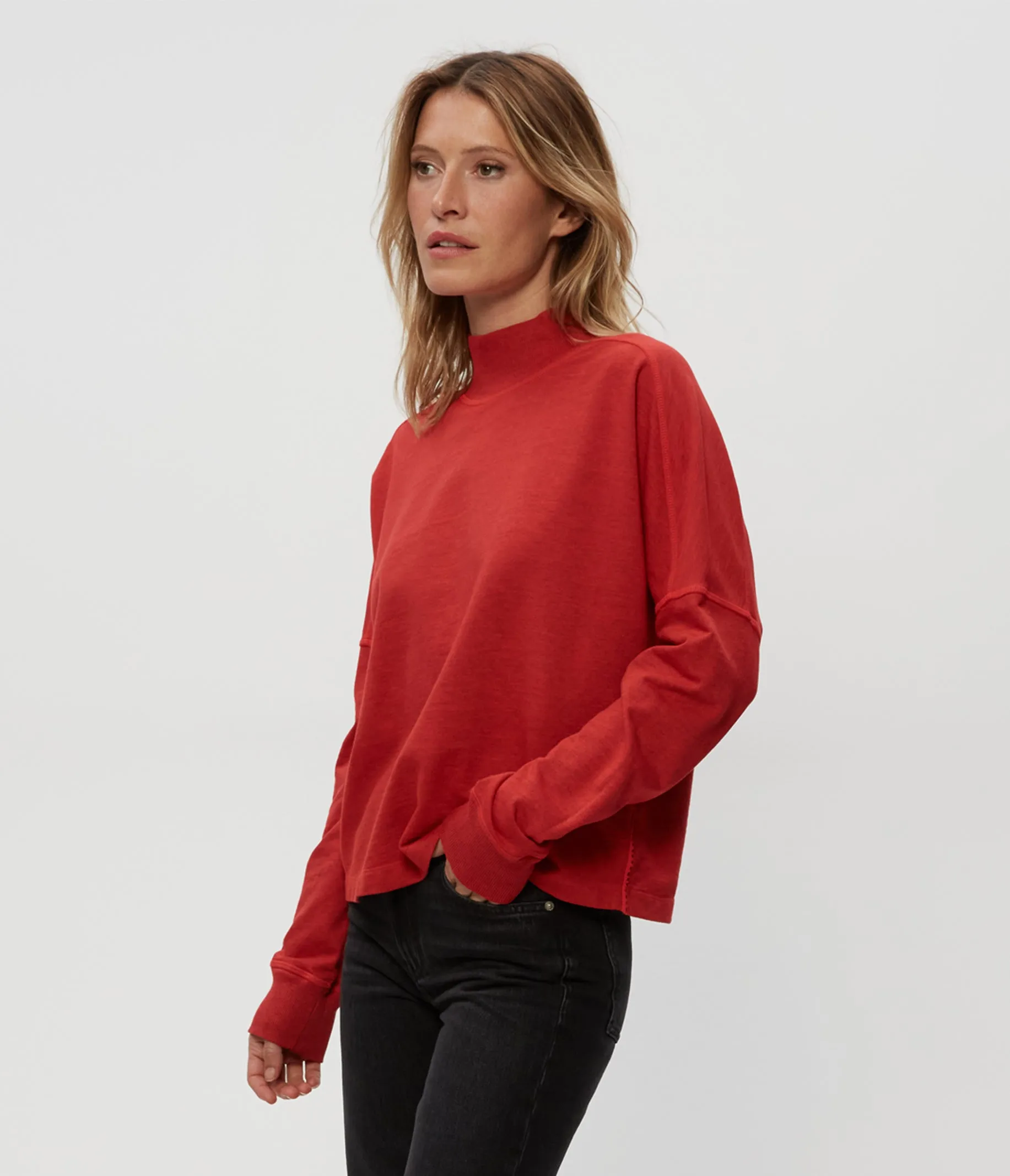 Mila Mock Neck Sweatshirt