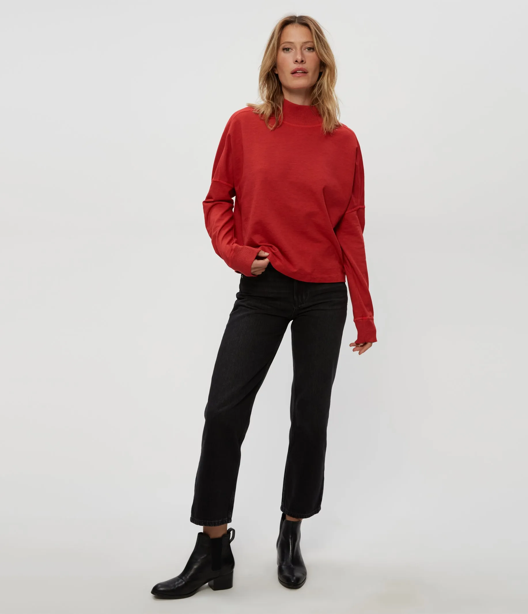 Mila Mock Neck Sweatshirt