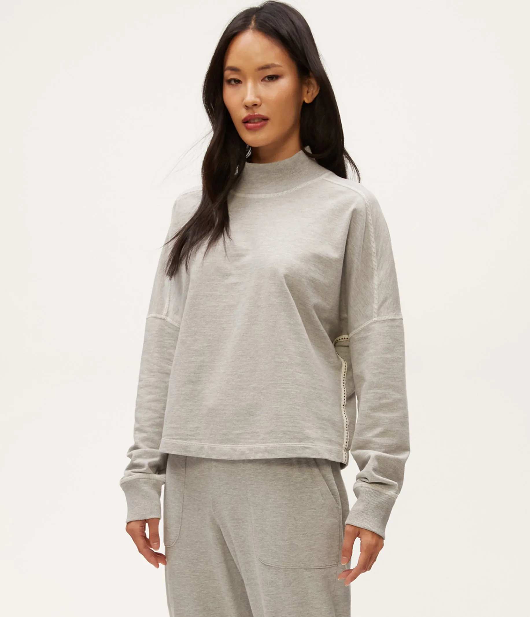 Mila Mock Neck Sweatshirt