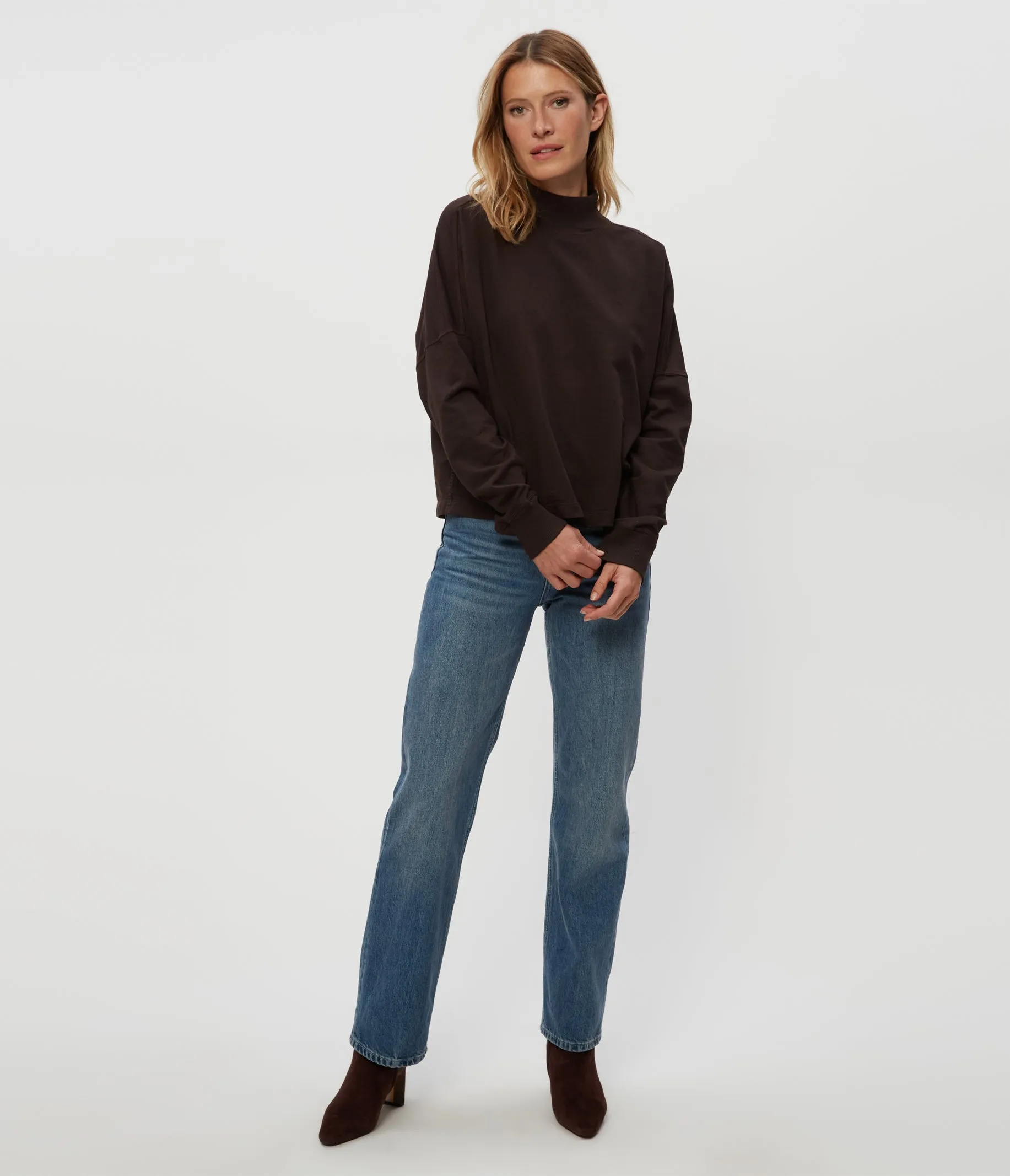 Mila Mock Neck Sweatshirt