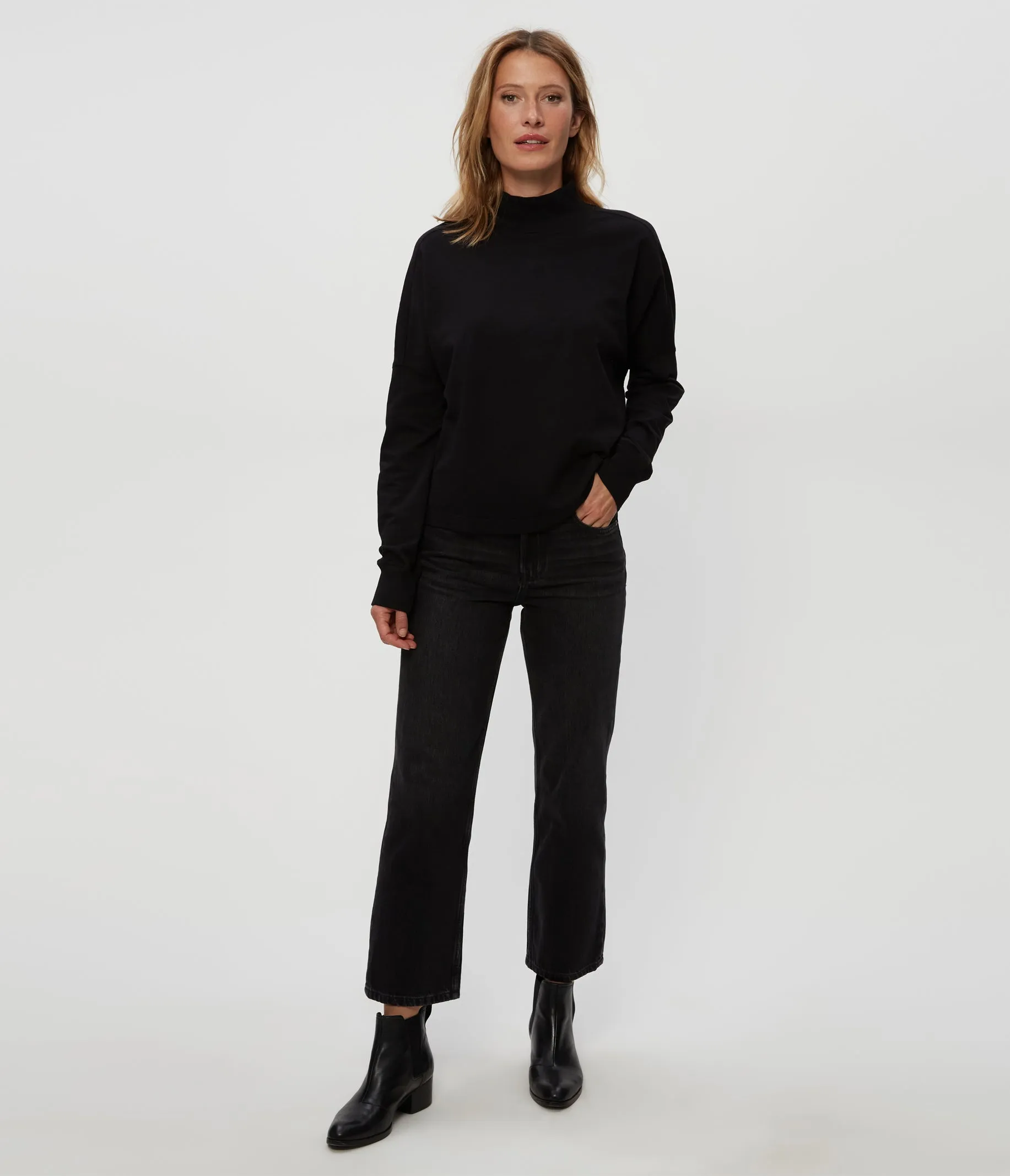 Mila Mock Neck Sweatshirt
