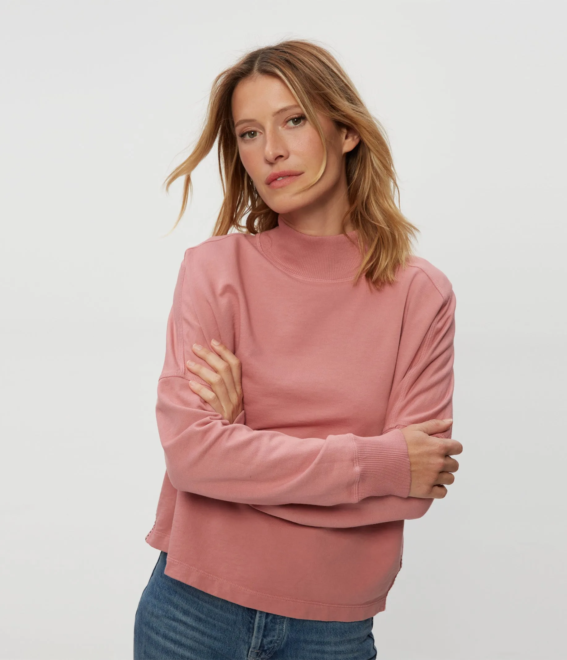 Mila Mock Neck Sweatshirt