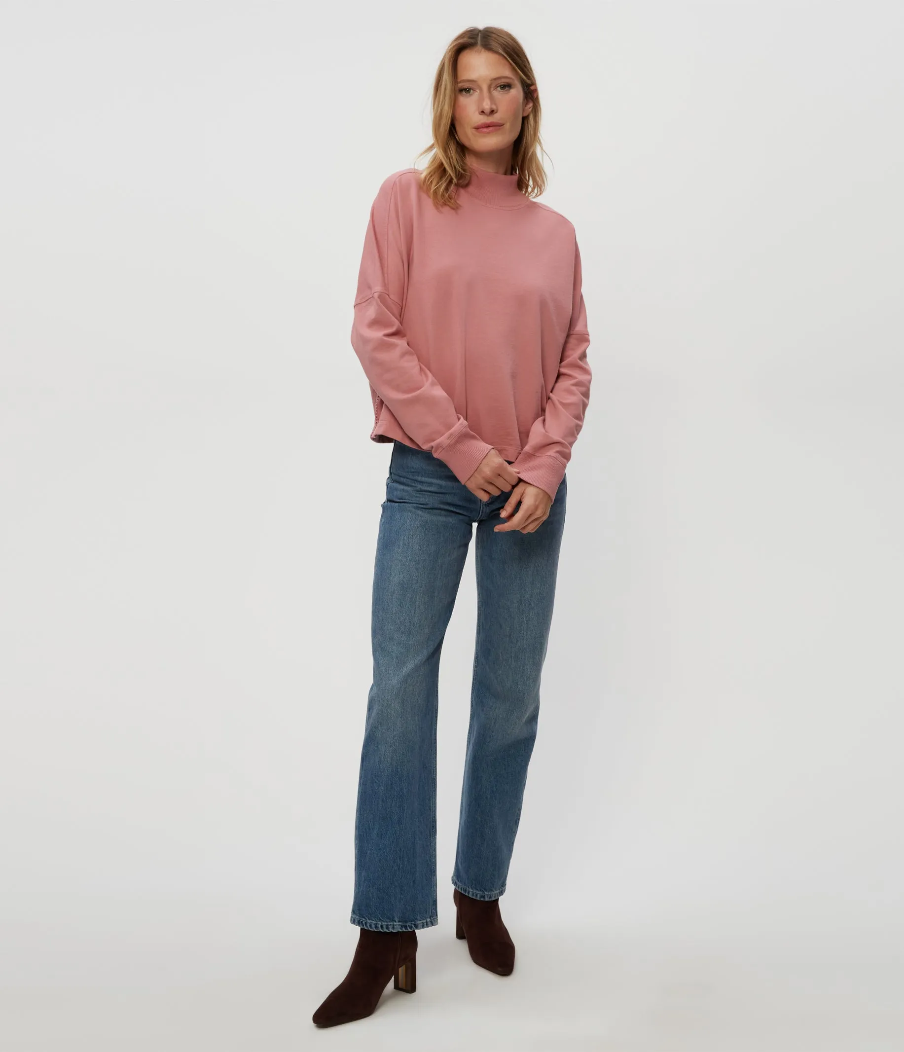 Mila Mock Neck Sweatshirt