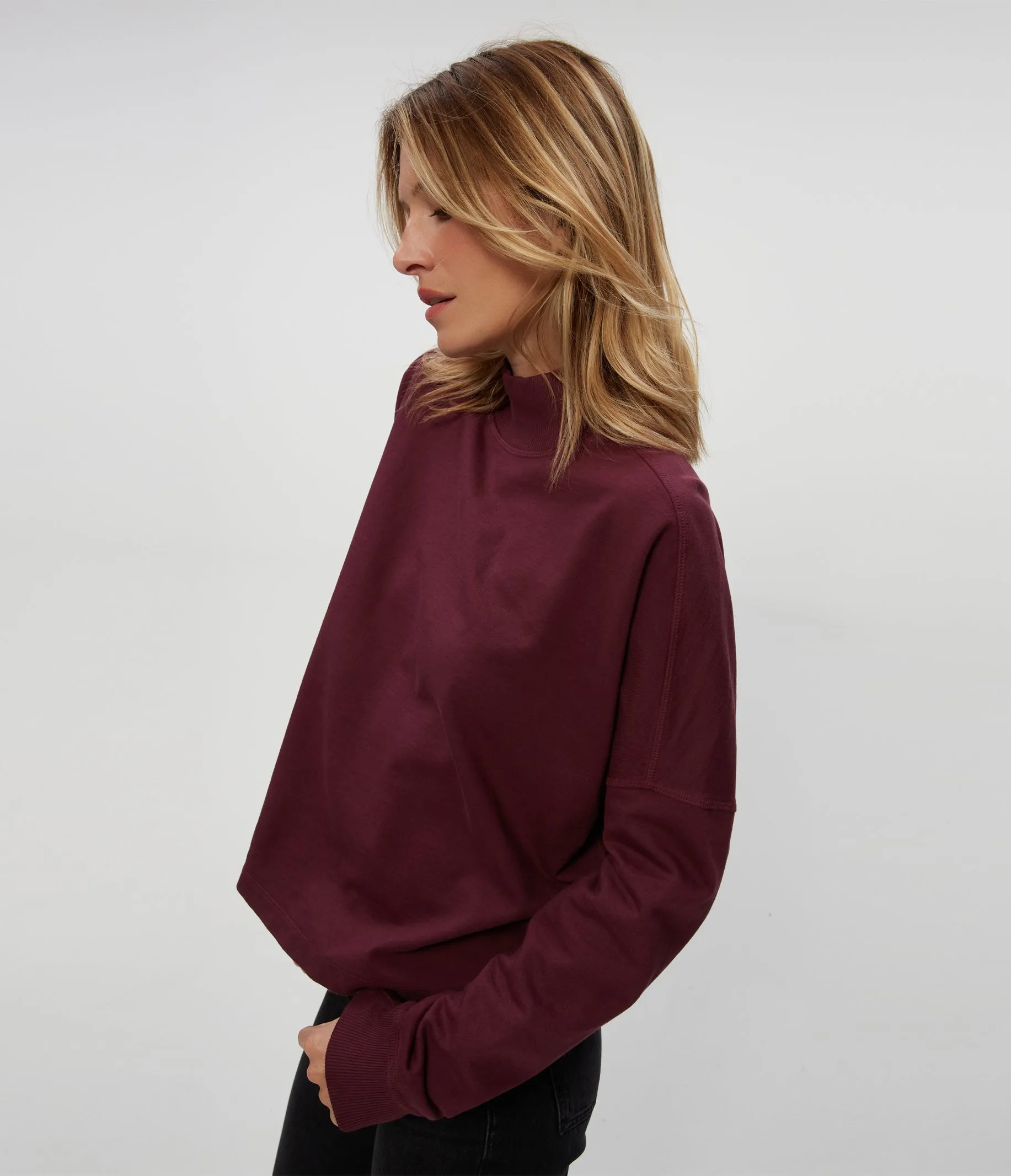 Mila Mock Neck Sweatshirt