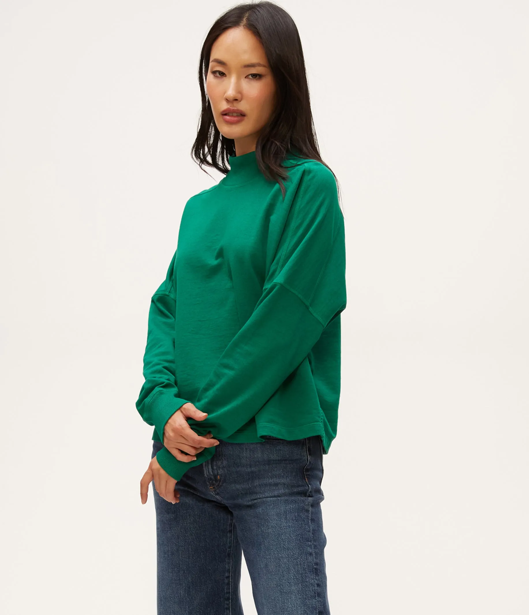 Mila Mock Neck Sweatshirt