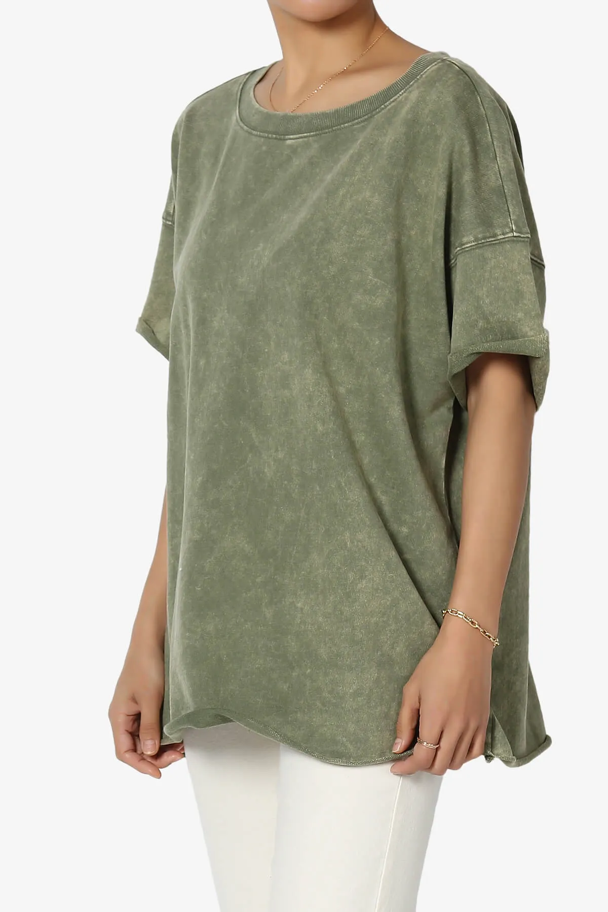 Misha Oversized Vintage Acid Wash T-Shirt PLUS