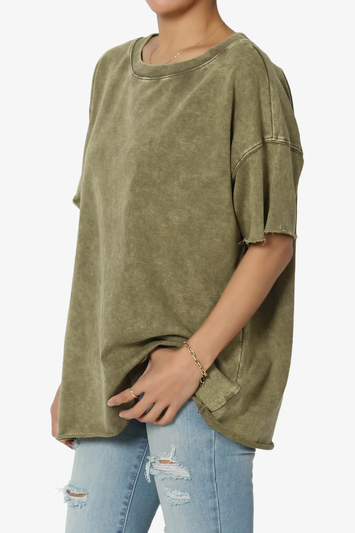 Misha Oversized Vintage Acid Wash T-Shirt PLUS