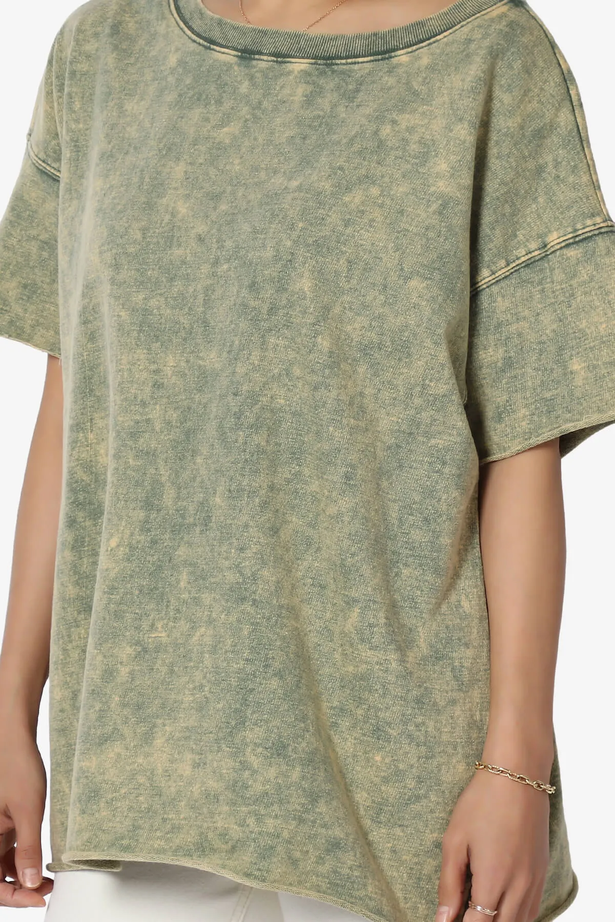 Misha Oversized Vintage Acid Wash T-Shirt PLUS