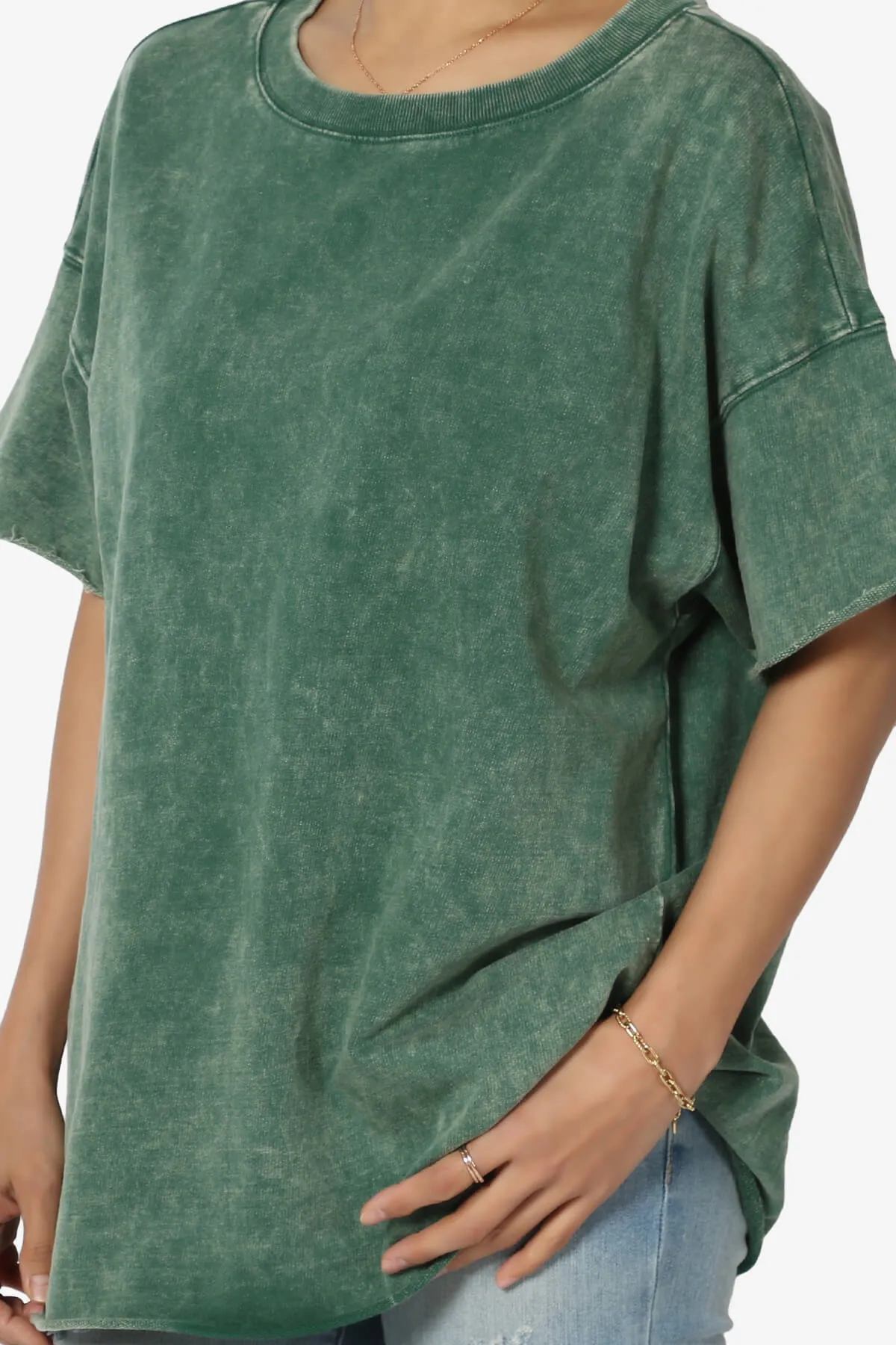 Misha Oversized Vintage Acid Wash T-Shirt PLUS