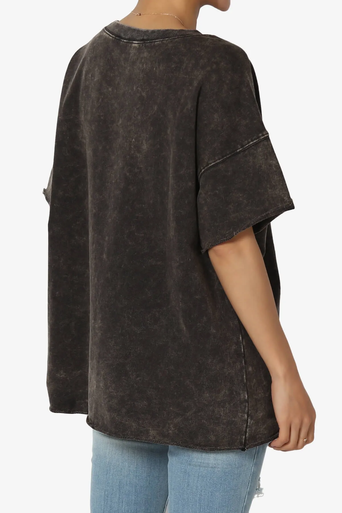 Misha Oversized Vintage Acid Wash T-Shirt PLUS