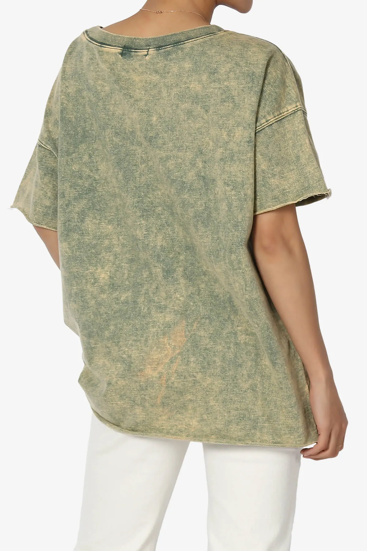 Misha Oversized Vintage Acid Wash T-Shirt PLUS