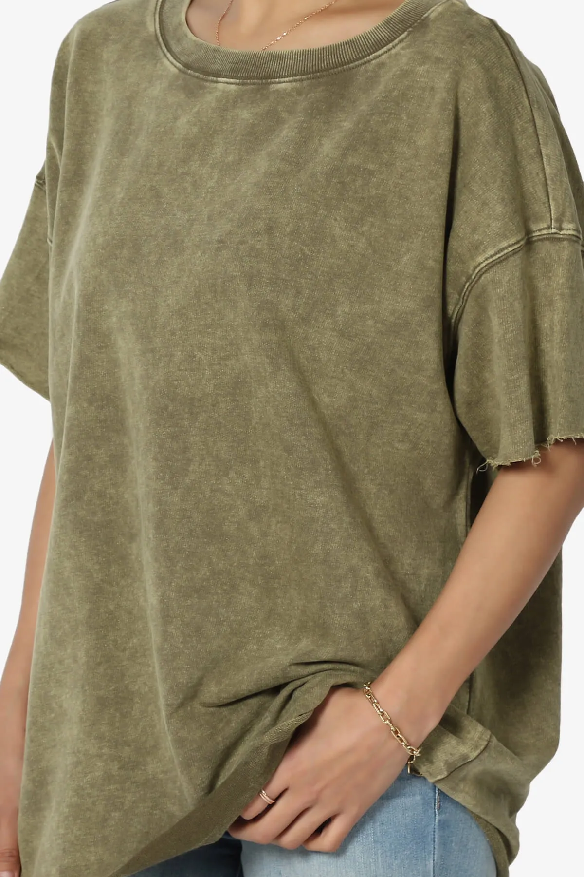 Misha Oversized Vintage Acid Wash T-Shirt PLUS
