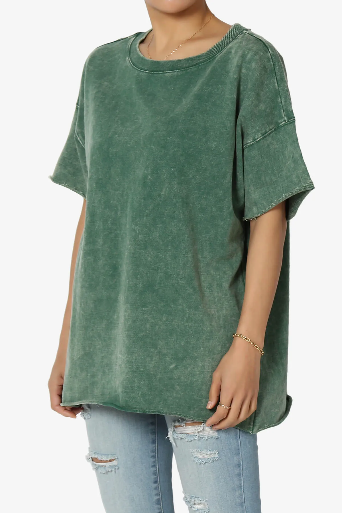 Misha Oversized Vintage Acid Wash T-Shirt PLUS