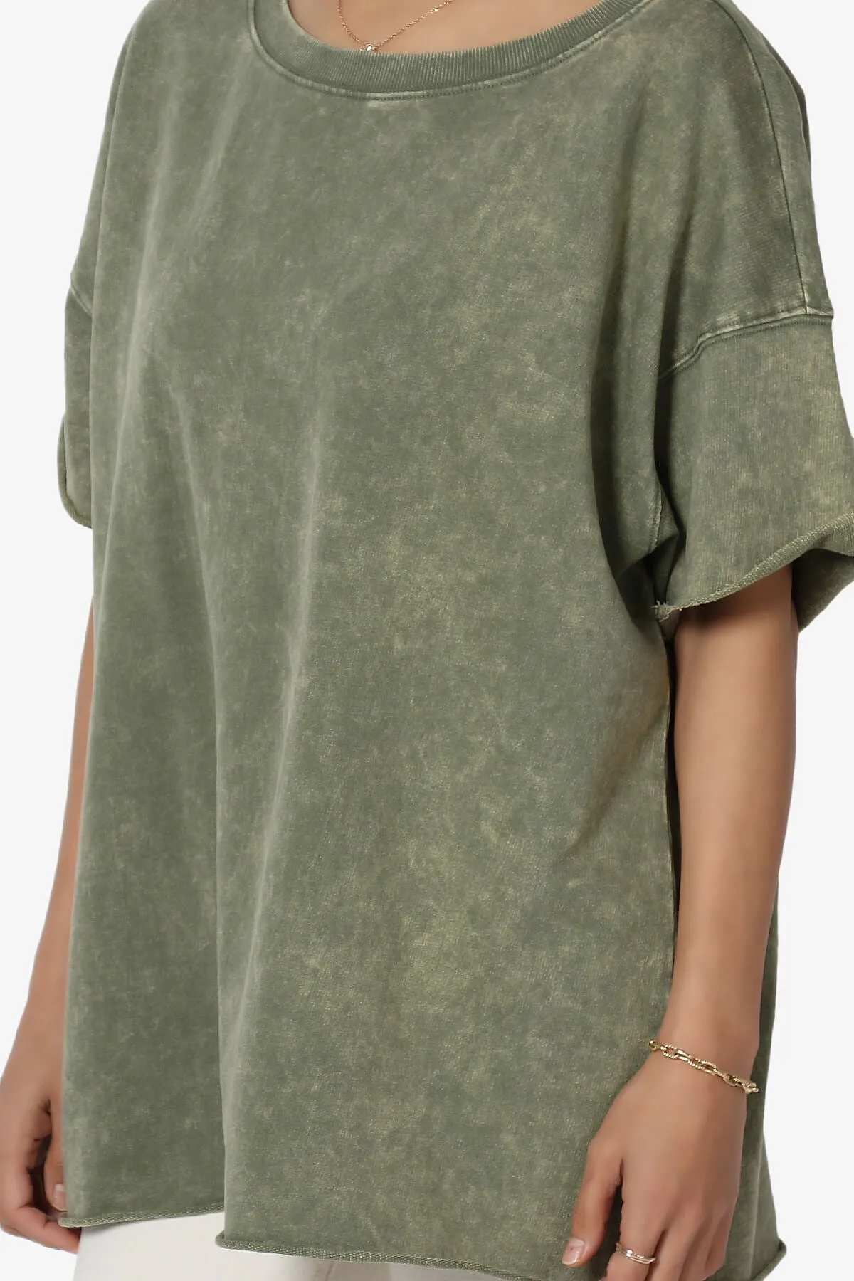 Misha Oversized Vintage Acid Wash T-Shirt PLUS
