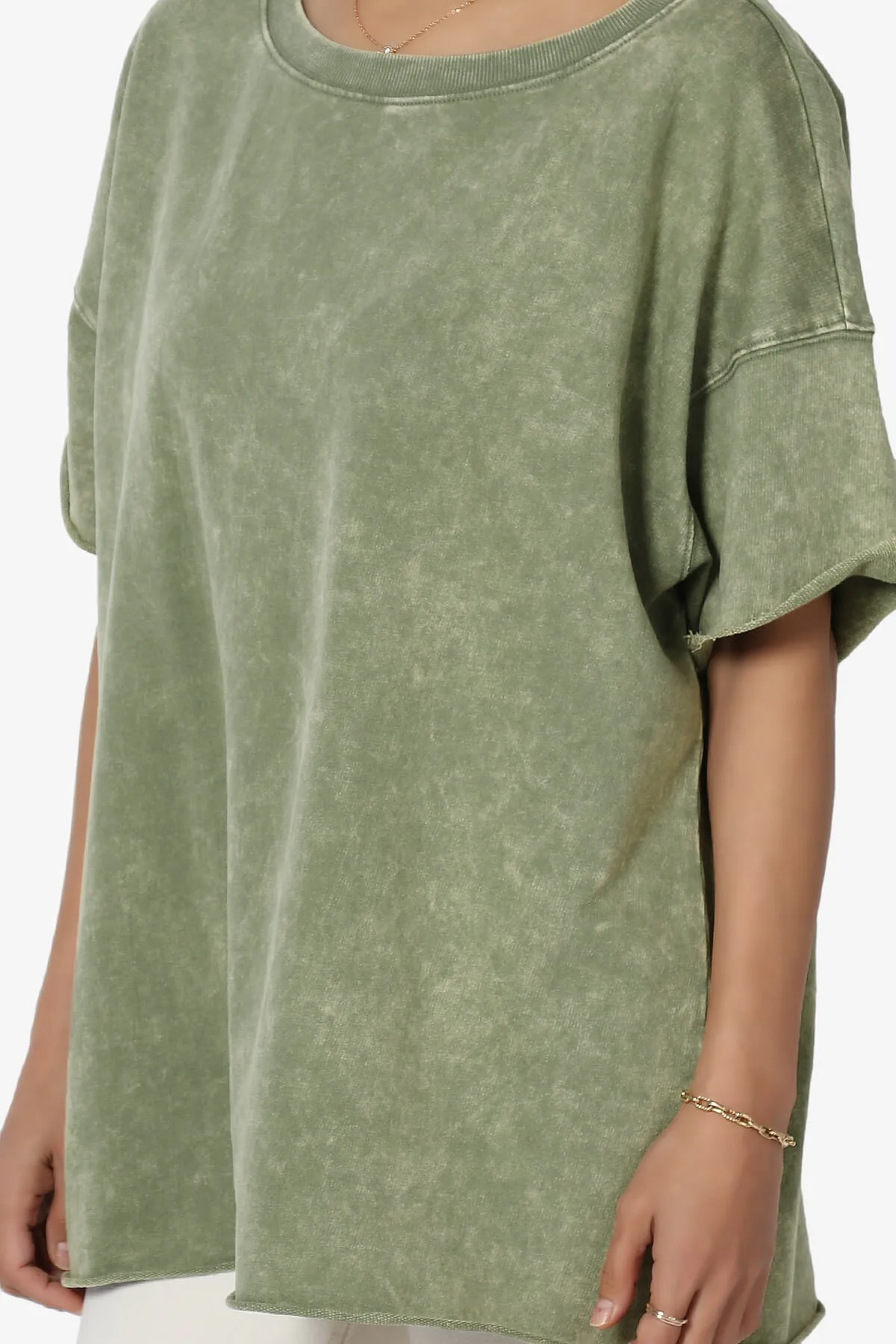 Misha Oversized Vintage Acid Wash T-Shirt PLUS