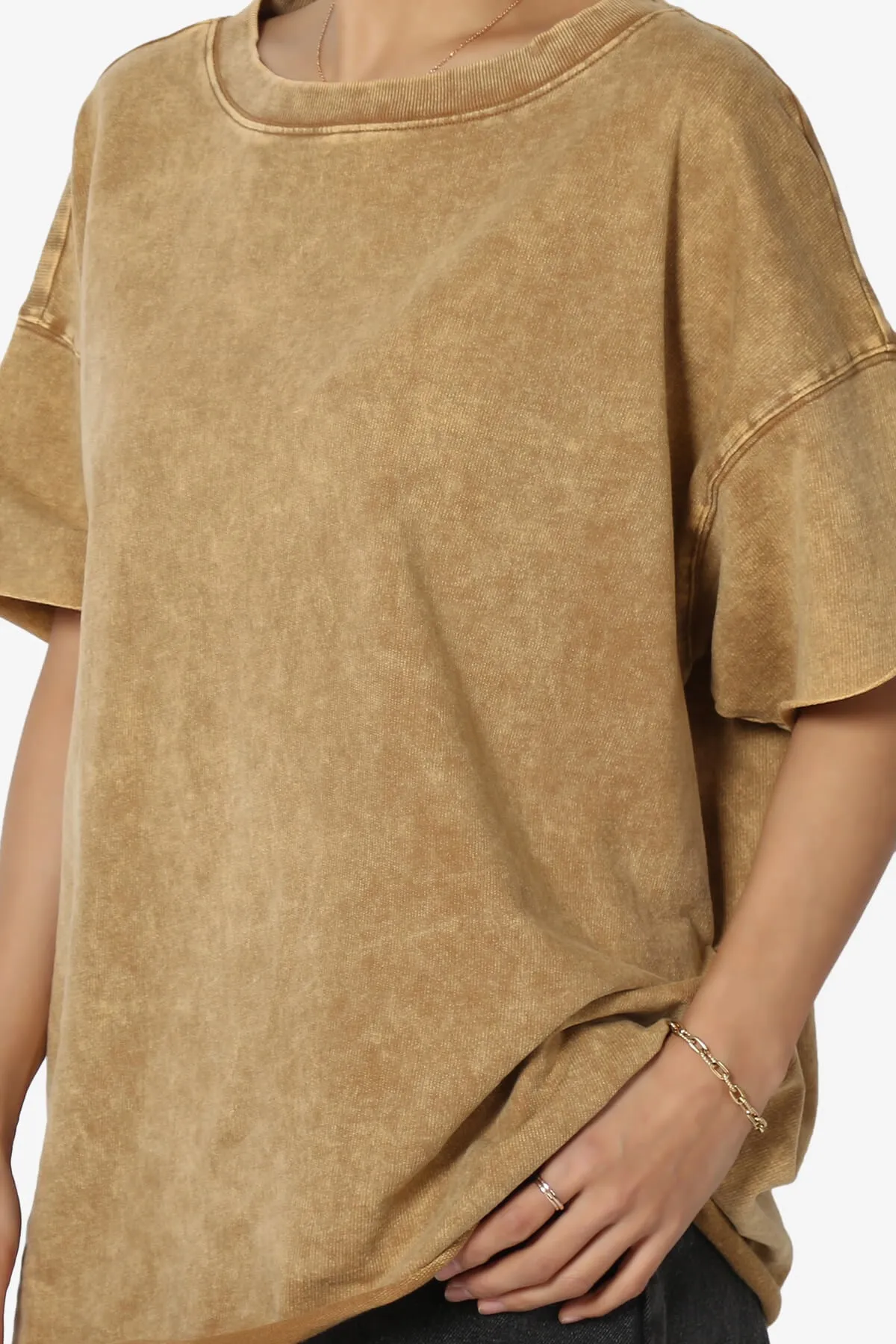 Misha Oversized Vintage Acid Wash T-Shirt PLUS