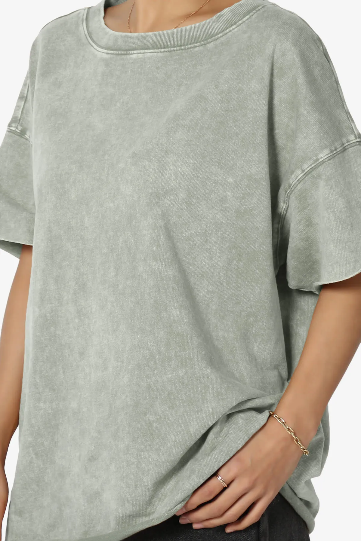 Misha Oversized Vintage Acid Wash T-Shirt PLUS