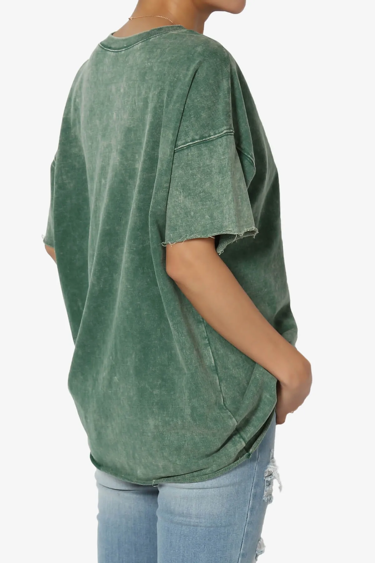 Misha Oversized Vintage Acid Wash T-Shirt PLUS
