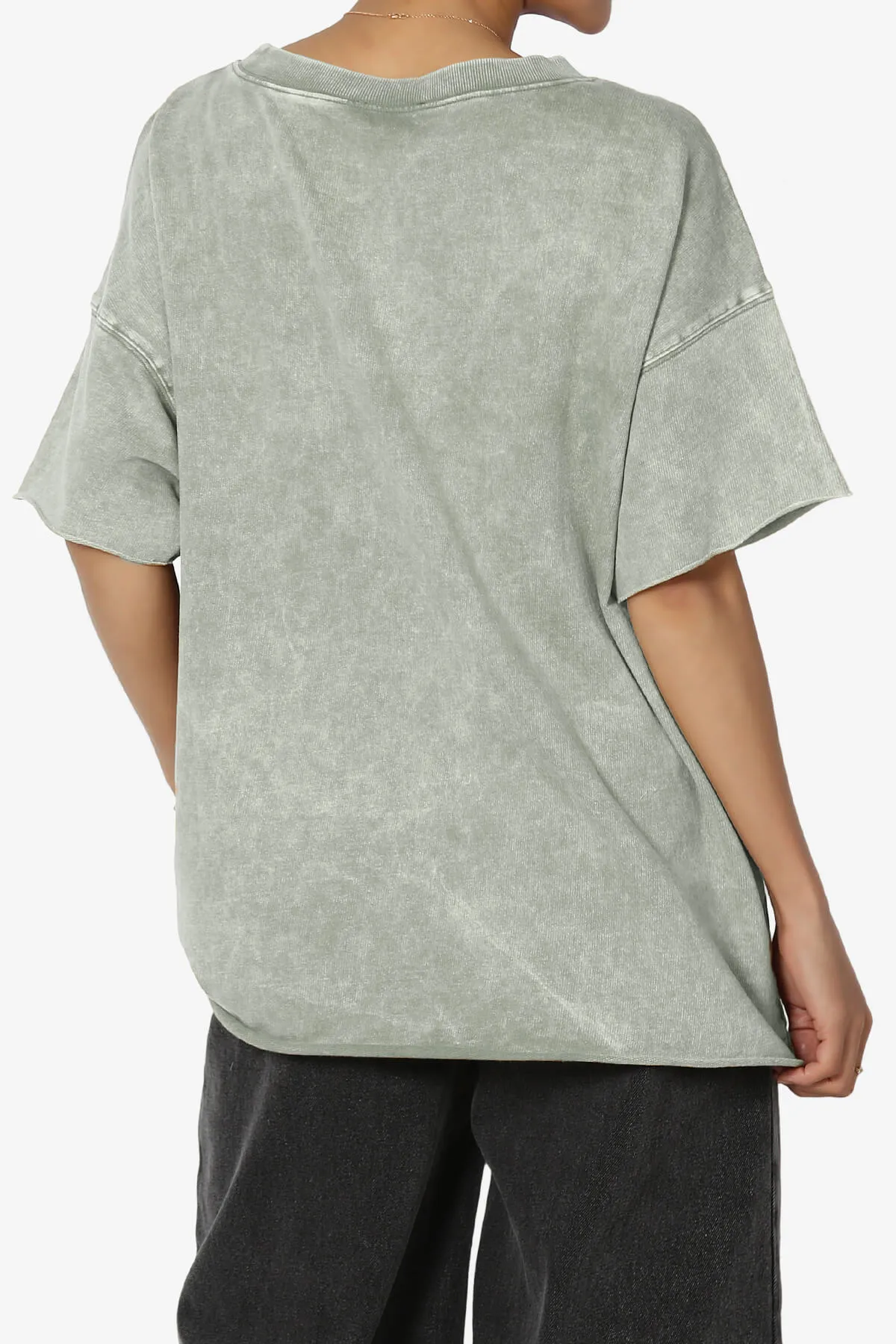 Misha Oversized Vintage Acid Wash T-Shirt PLUS