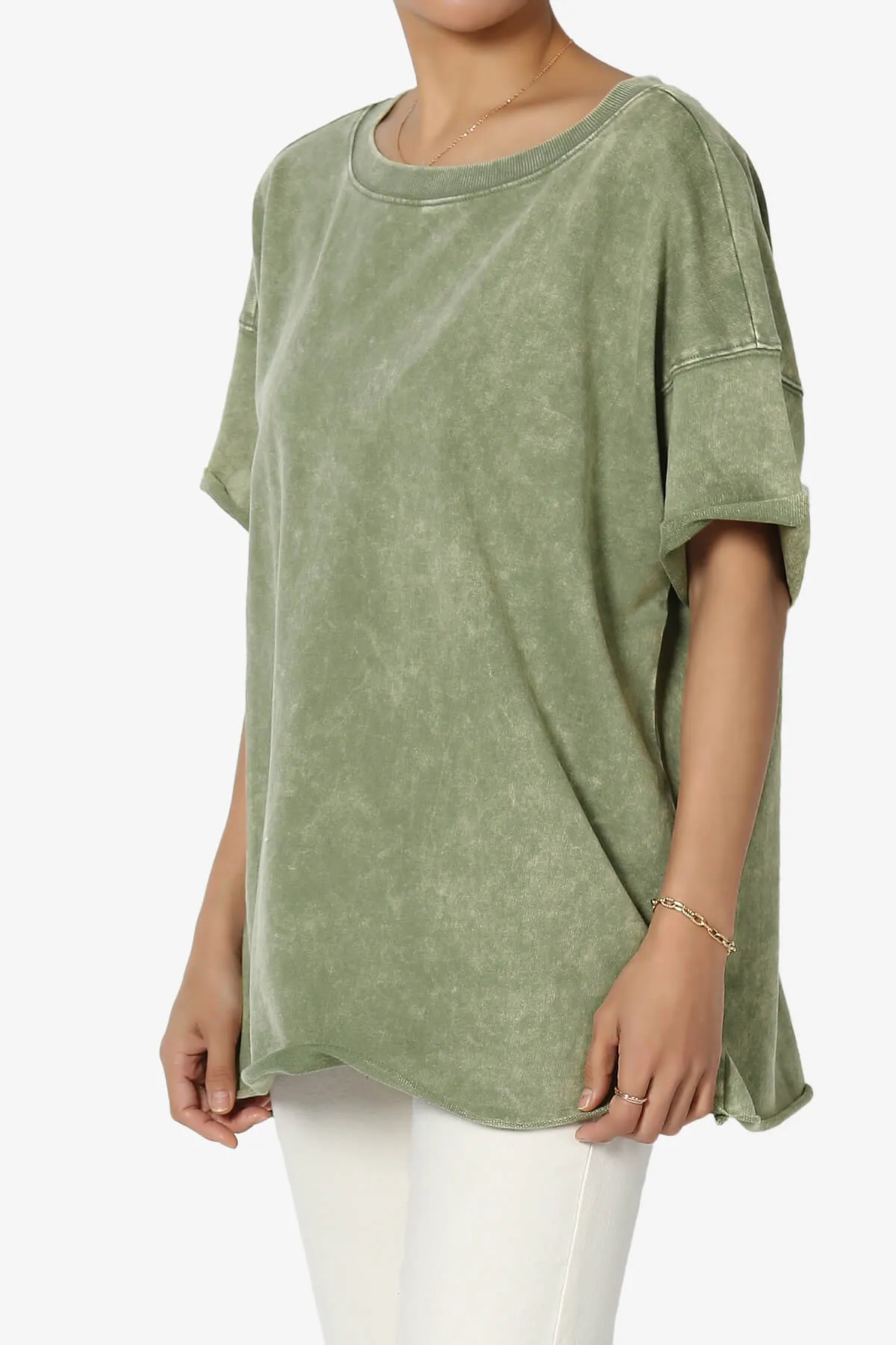 Misha Oversized Vintage Acid Wash T-Shirt PLUS