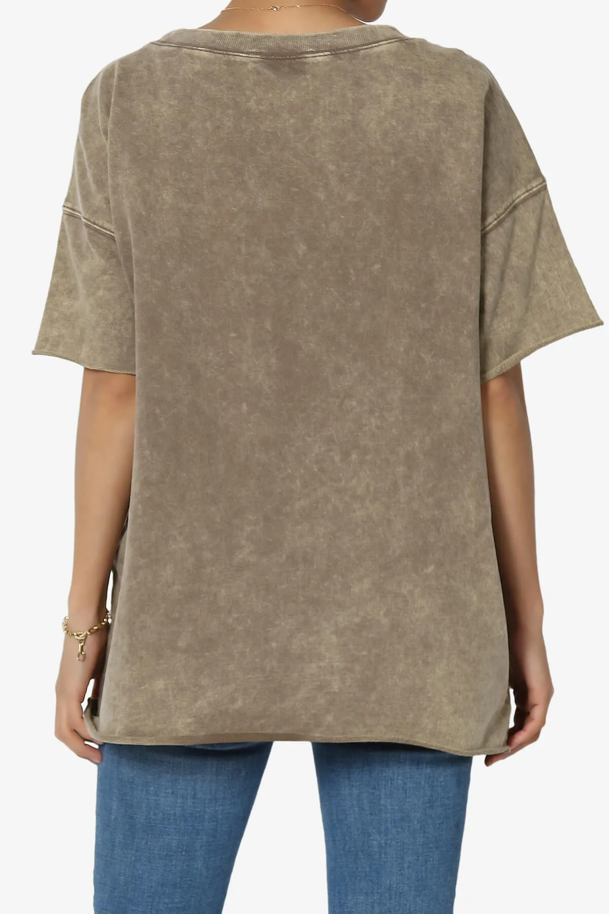 Misha Oversized Vintage Acid Wash T-Shirt PLUS