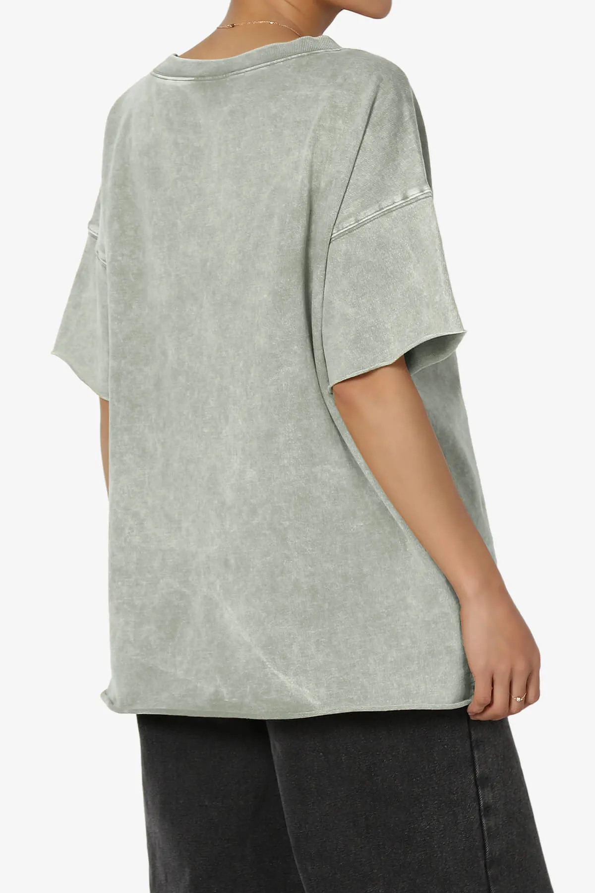 Misha Oversized Vintage Acid Wash T-Shirt PLUS