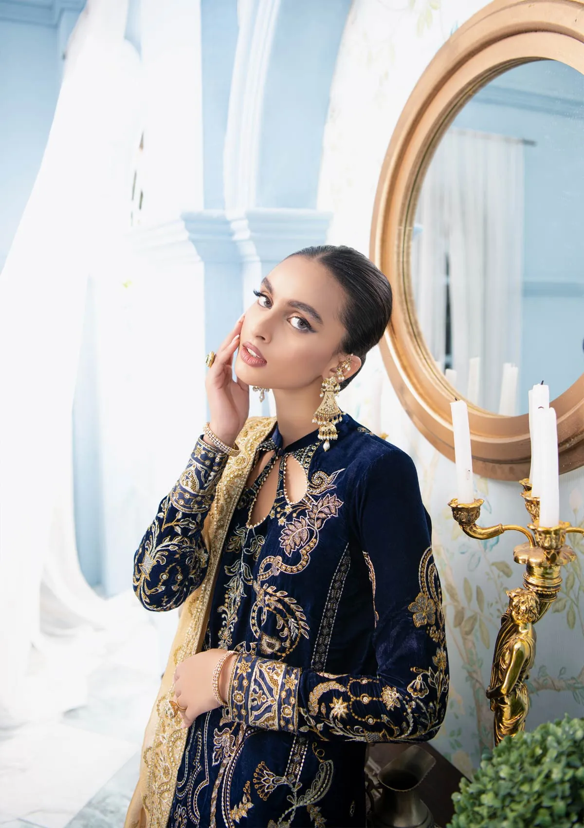 MON AMOUR - LOOK 06 | AIK Atelier Mon Amour Velvet 2021  Unstitched Embroidered Velvet Suits