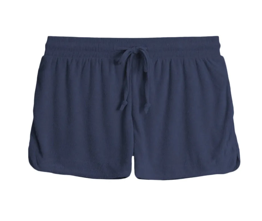 Navy Terry Cloth Shorts