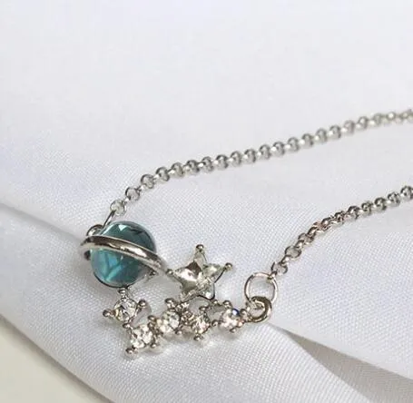 New Originality Star Planet Universe Rhinestone Alloy Bracelets