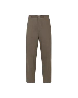 Off-Race Cotton Twill Pants - Ash Brown