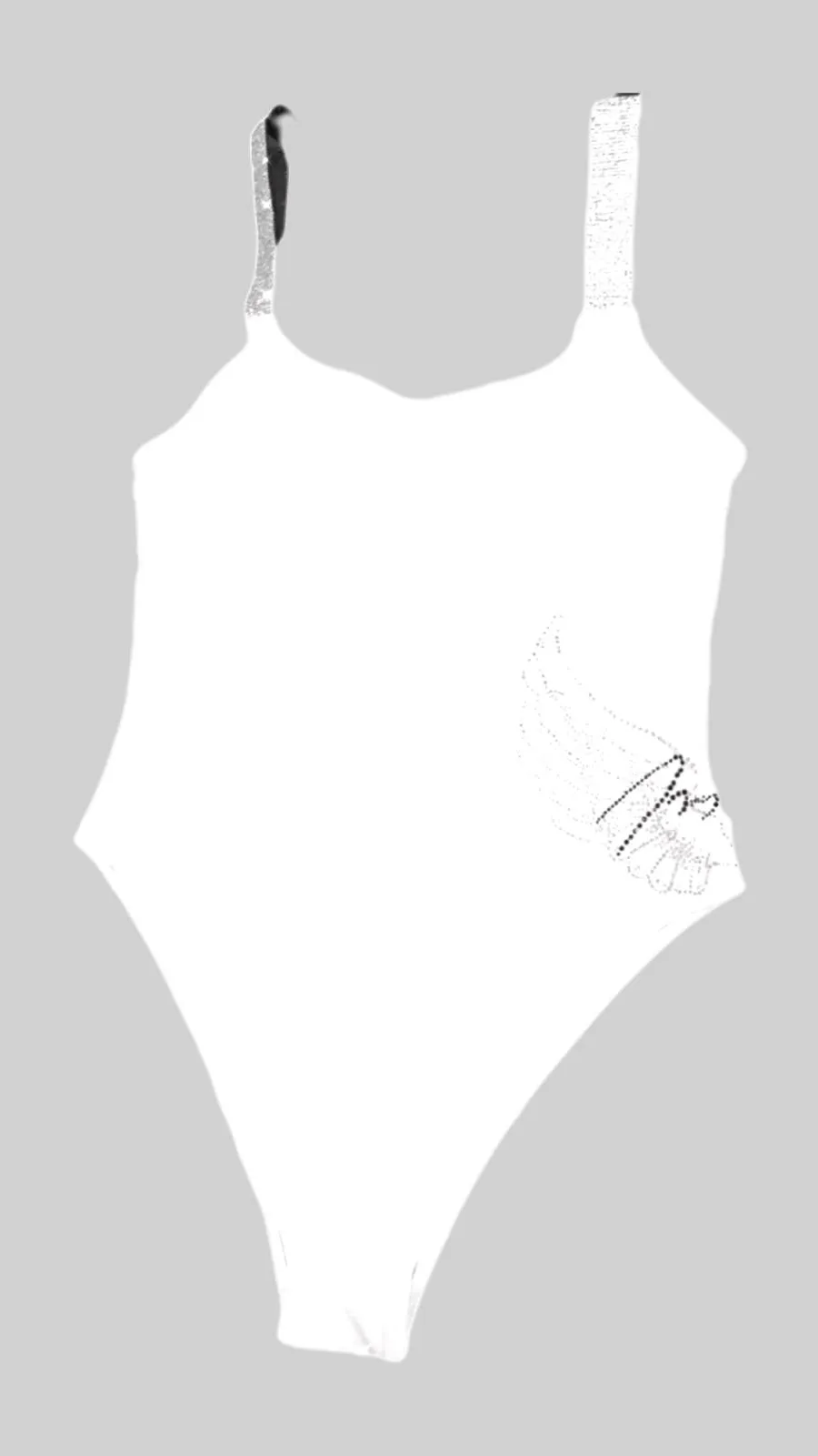 One Piece Rhinestones Collection Color White - Power Wings By Jullye Giliberti