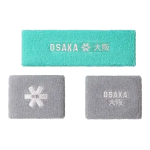 Osaka Sweatband Set - Aquatic Awe - Simple Grey