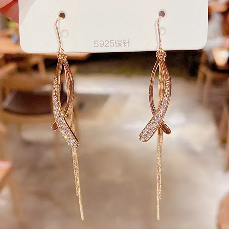 Oversized Owl Drop Earrings with Pearl and Zircon Embellishments