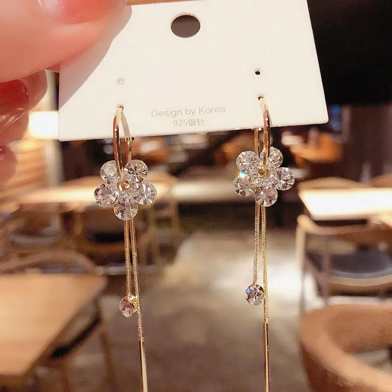 Oversized Owl Drop Earrings with Pearl and Zircon Embellishments