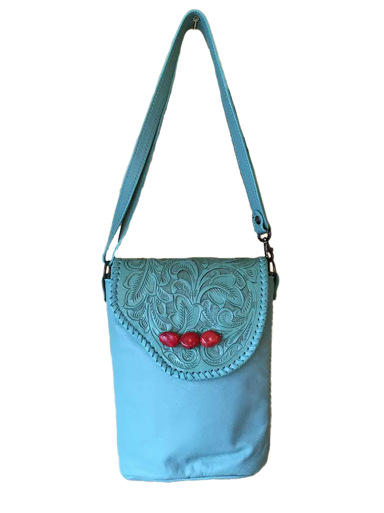 Paige Wallace Cross-Body Leather Purse, 2 Colors