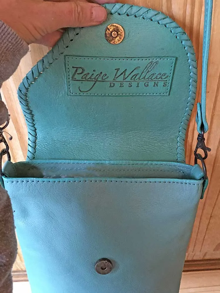 Paige Wallace Cross-Body Leather Purse, 2 Colors