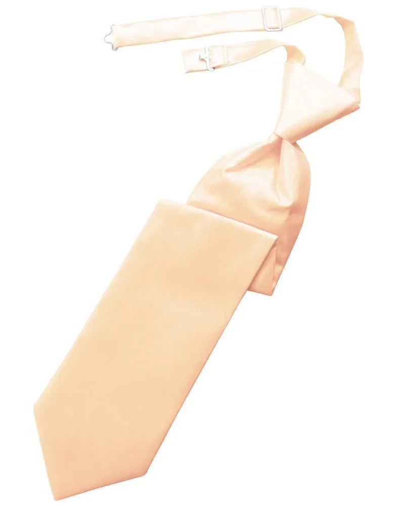 Peach Solid Twill Windsor Tie